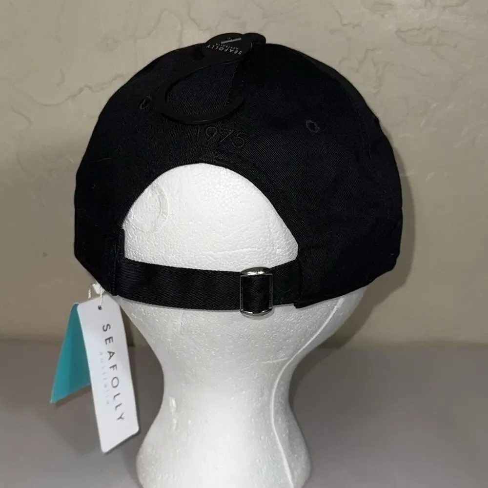 Seafolly Australia shadylady all black baseball cap NWT